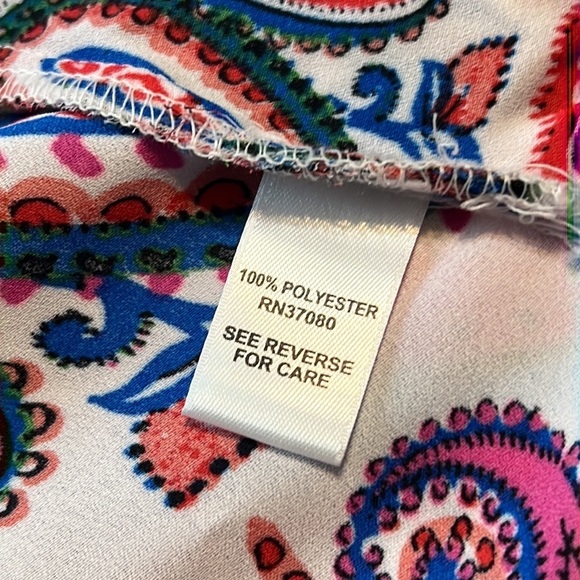 Cato Est. 1946 Paisley Lace Kimono Medium Open Lightweight Sheer Layering Piece - Picture 8 of 8